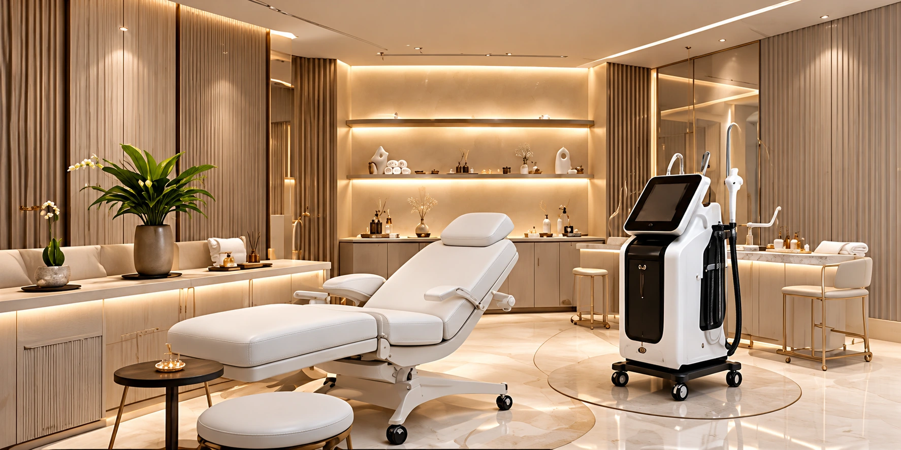 Beauty salon concept from the approved design