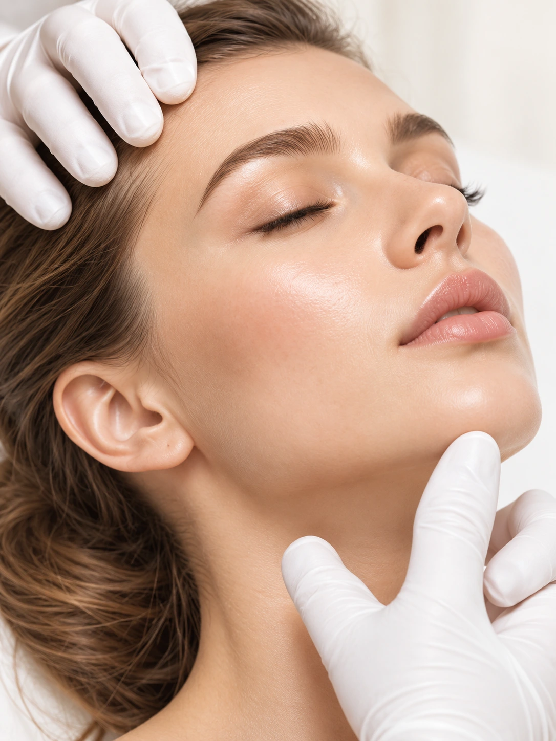 Beauty treatment concept portrait